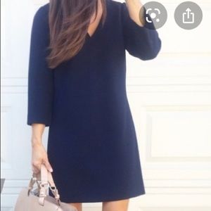 NEW j crew flare sleeve navy dress